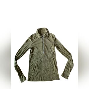 Everlane Ribbed 3/4 Zip Longsleeve Top Size XS